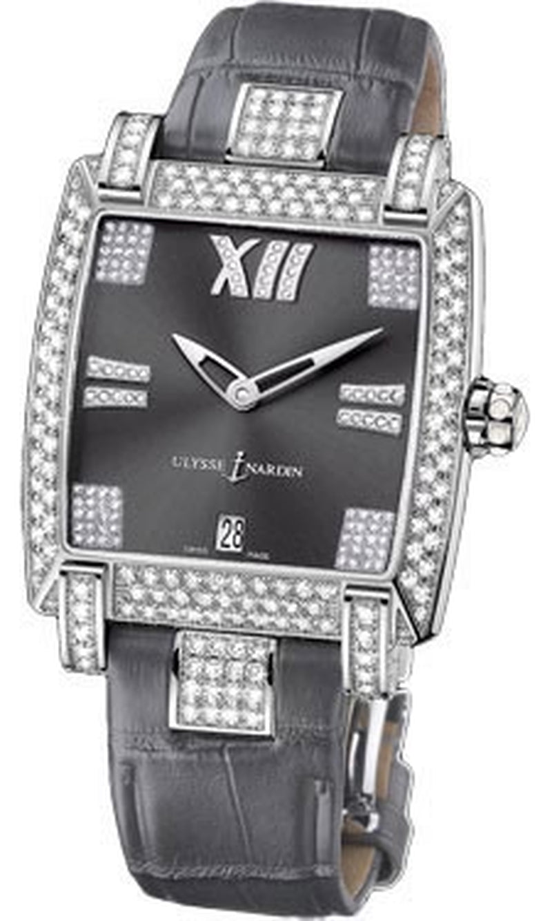 '- Caprice - White Gold - Leather Strap