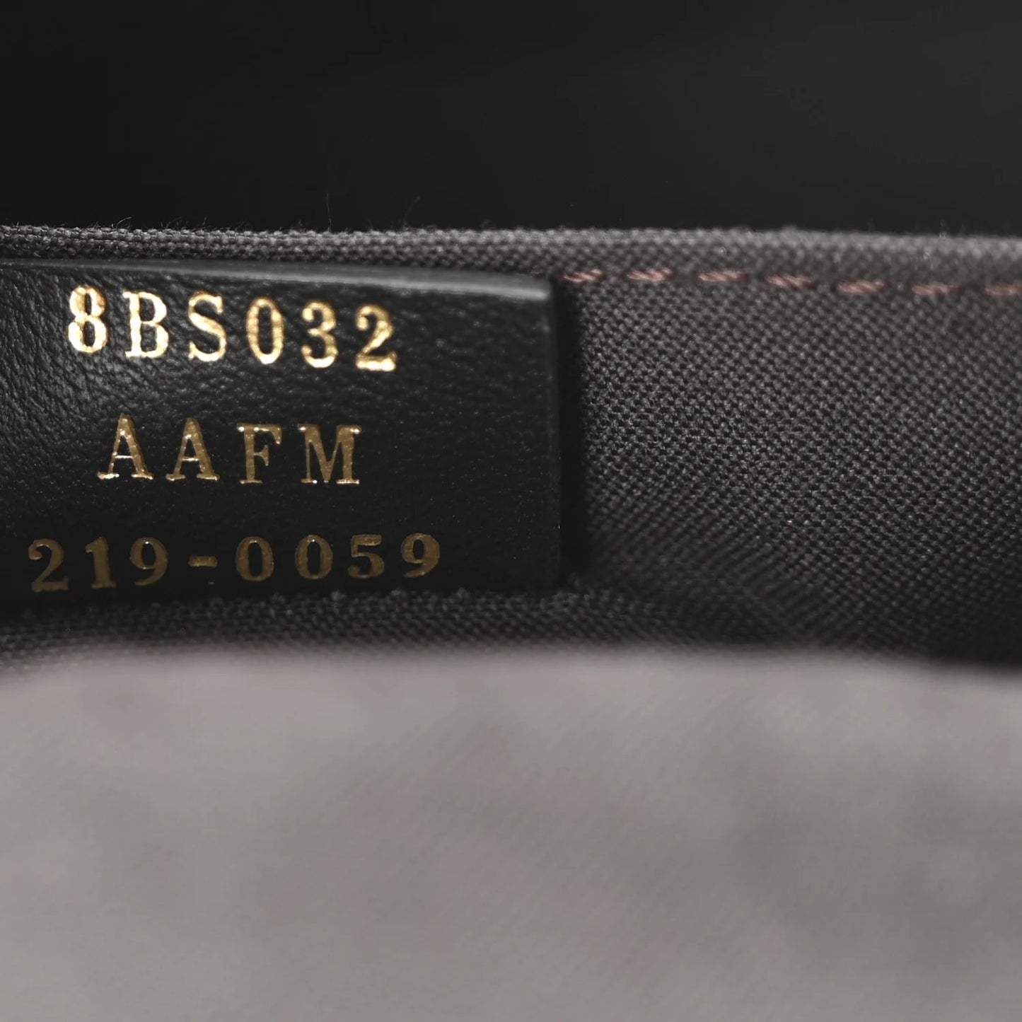 Vitello Soft F Is  Bi-Color FF 1974 Embossed Envelope Wallet on Chain with Pouches Maya Black