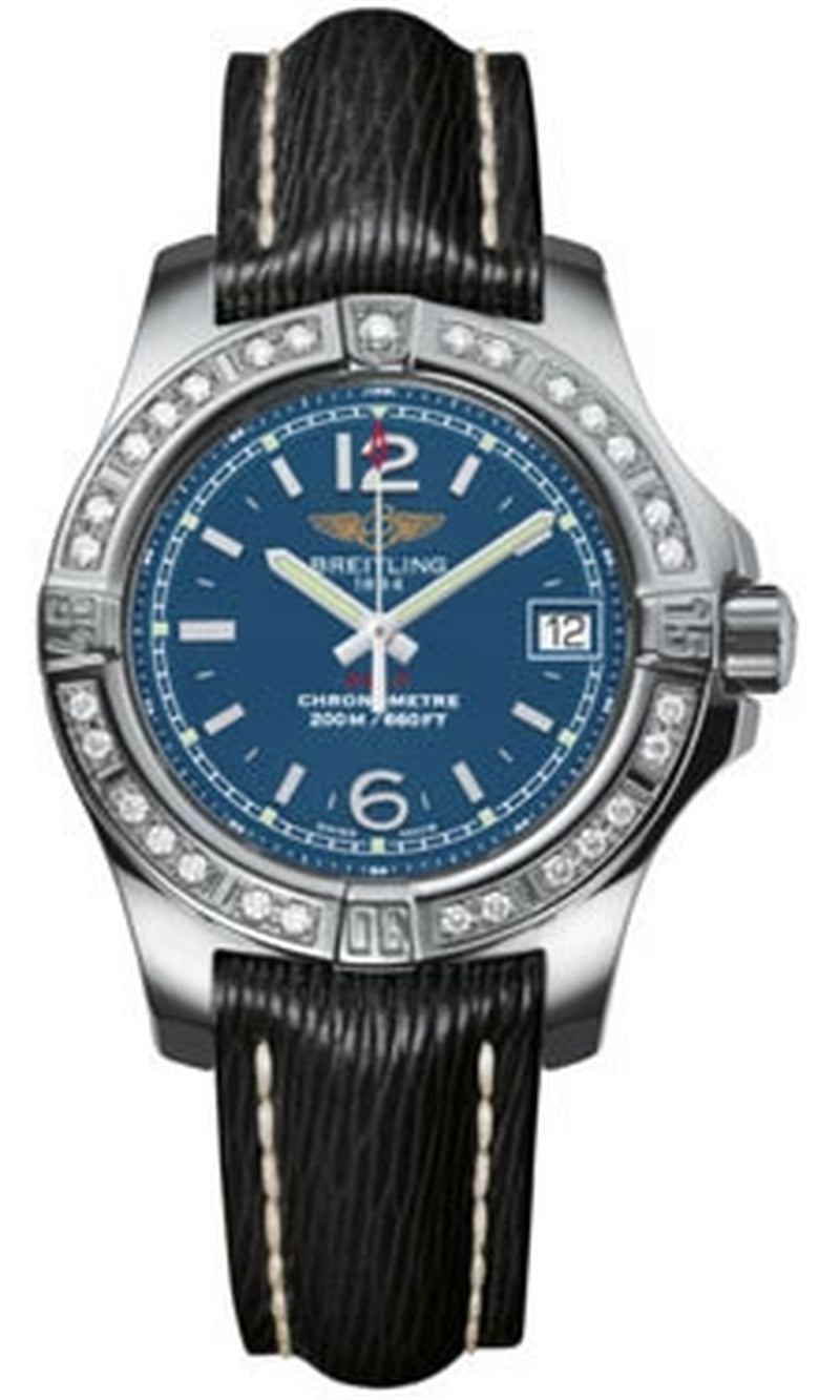 '- Colt Lady Diamond Bezel - Sahara Leather Strap