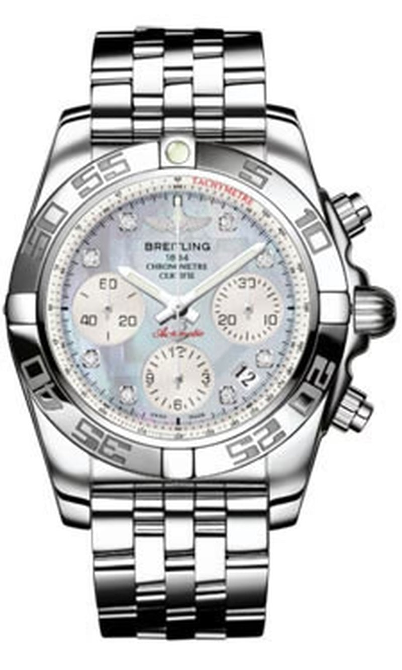 '- Chronomat 41 Steel Polished Bezel - Pilot Bracelet
