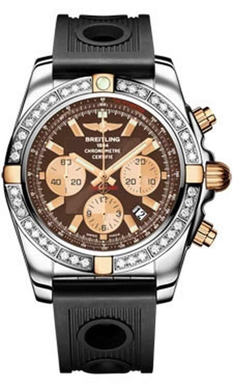 '- Chronomat 44 Two-Tone 40 Diamond Bezel - Ocean Racer Strap
