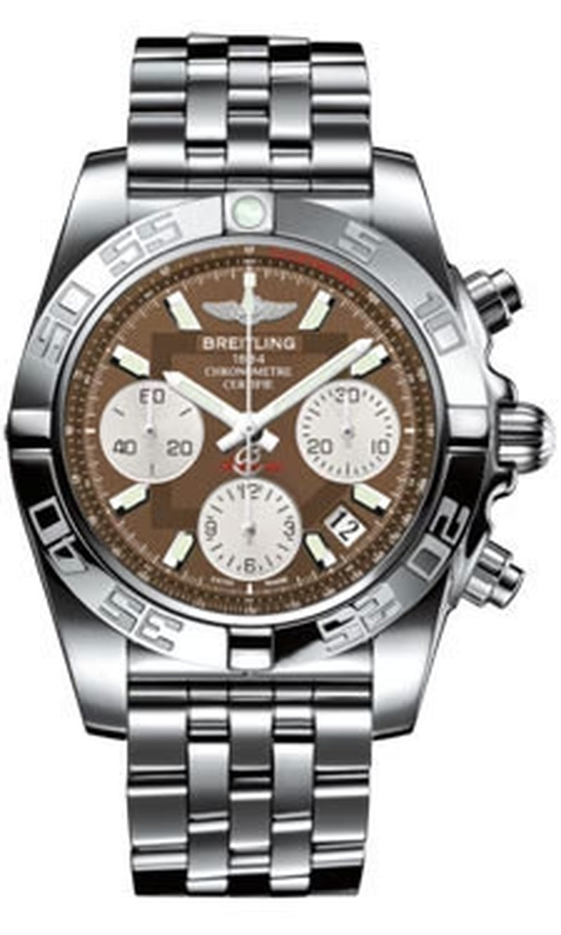 '- Chronomat 41 Steel Polished Bezel - Pilot Bracelet