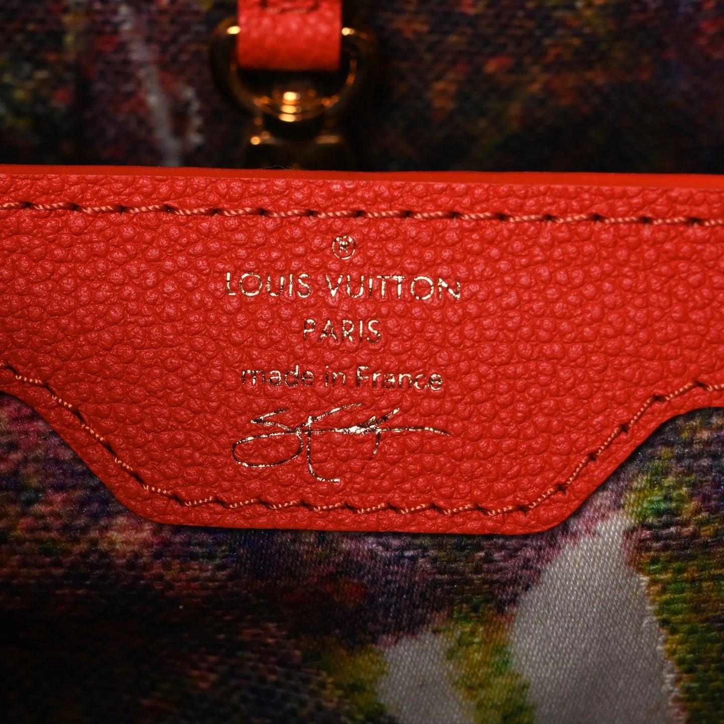 X SAM FELLS Canvas Embroidered Arty Capucines PM Multicolor