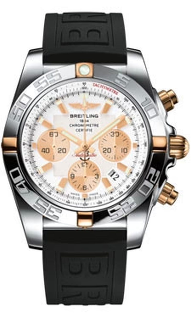 '- Chronomat 44 Two-Tone Polished Bezel - Diver Pro III Strap