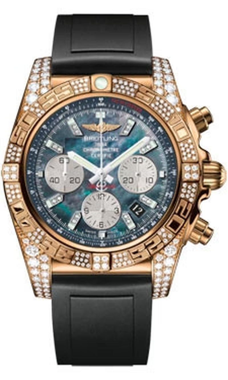 '- Chronomat 44 Rose Gold Diamond Case