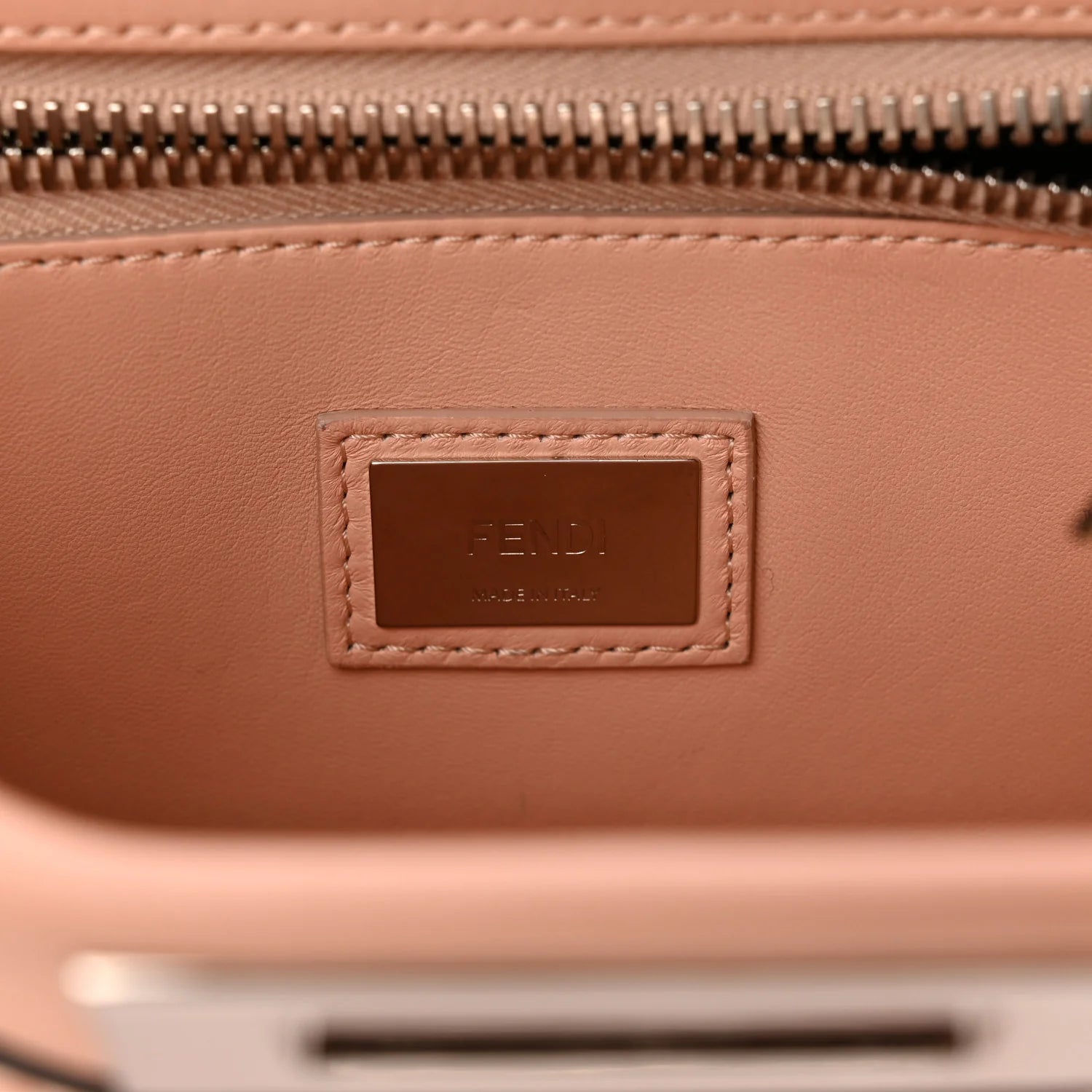 Vitello Seta Shiny Nappa Ribbon Lace up Floral Medium Peekaboo Iconic Satchel Baby Pink Multicolor