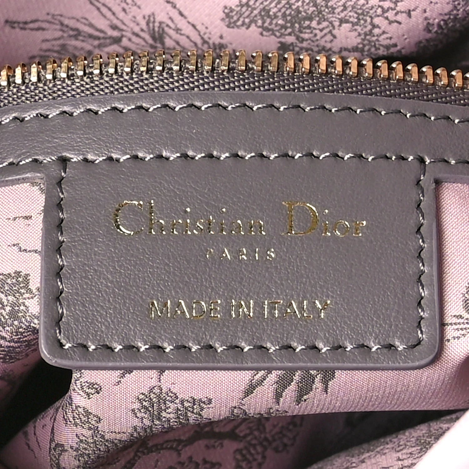 Wicker Oblique Medium Lady Dior Bag Pink Grey