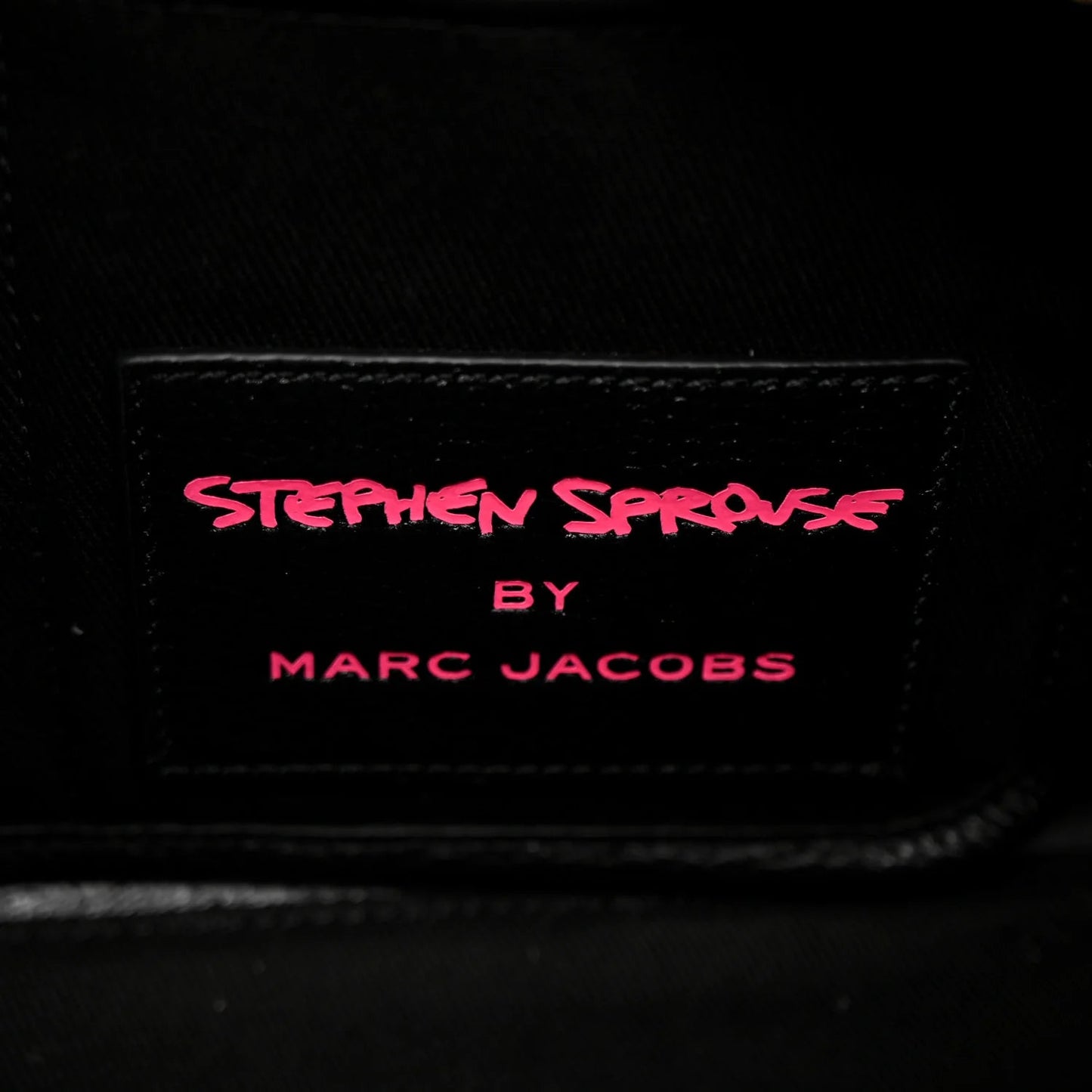 X STEPHEN SPROUSE Grained Calfskin Medium the Tote Bag Pink