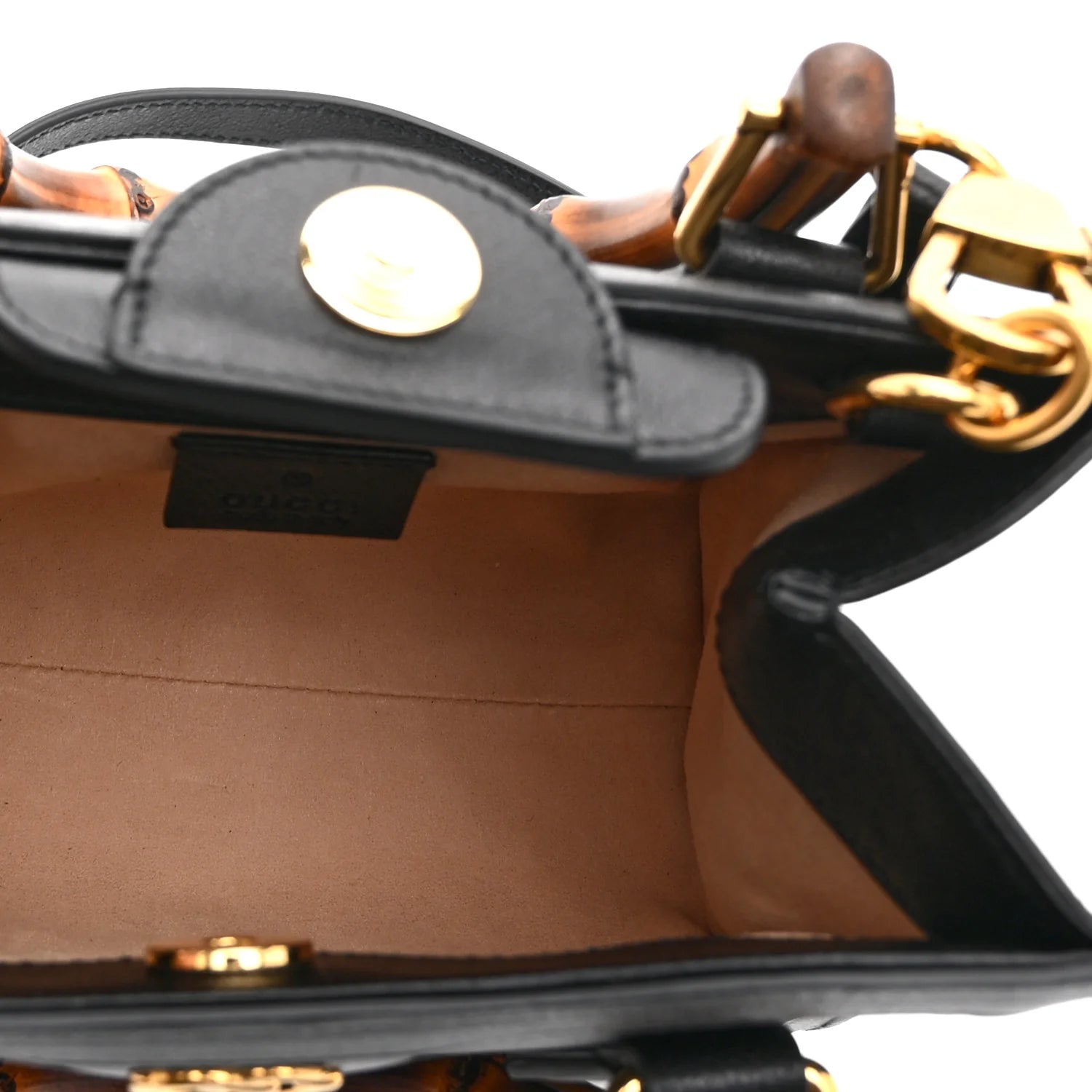 Wonka Grain Calfskin Mini Diana Tote Bag Black Yellow Fluo