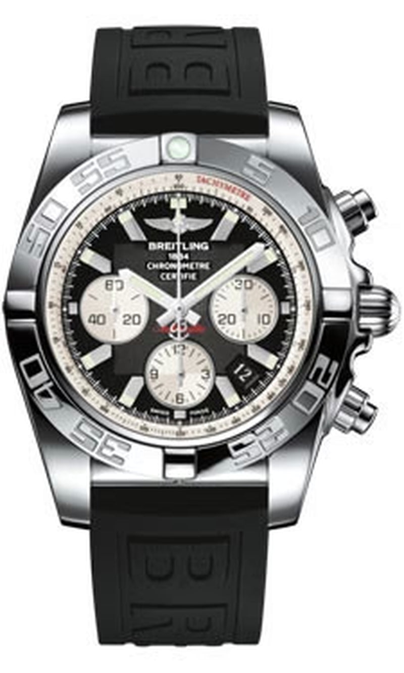 '- Chronomat 44 Steel Polished Bezel - Diver Pro III Strap