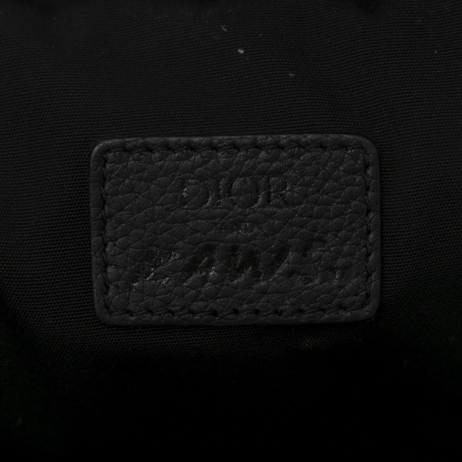 X KAWS Nylon Calfskin Bee Belt Bag Black