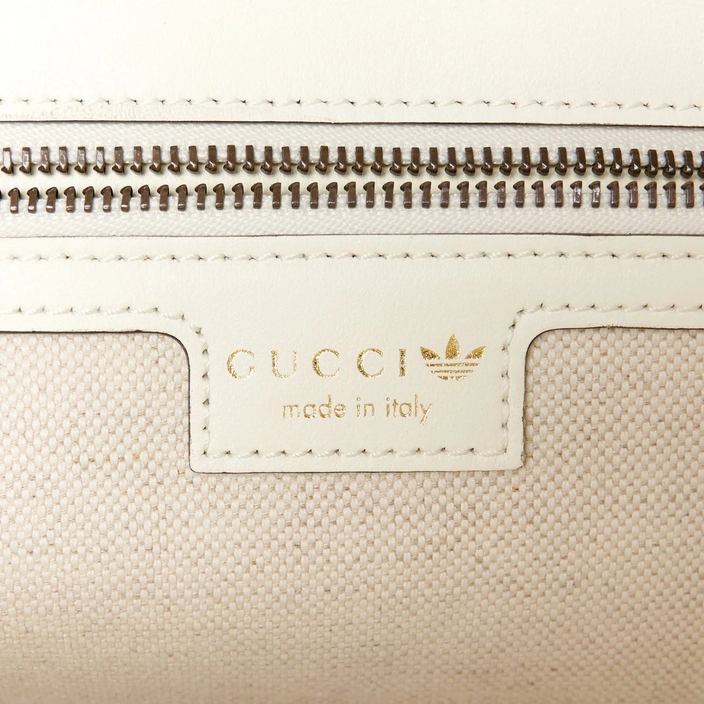 X adidas Calfskin Matelasse Small GG Marmont Shoulder Bag off White