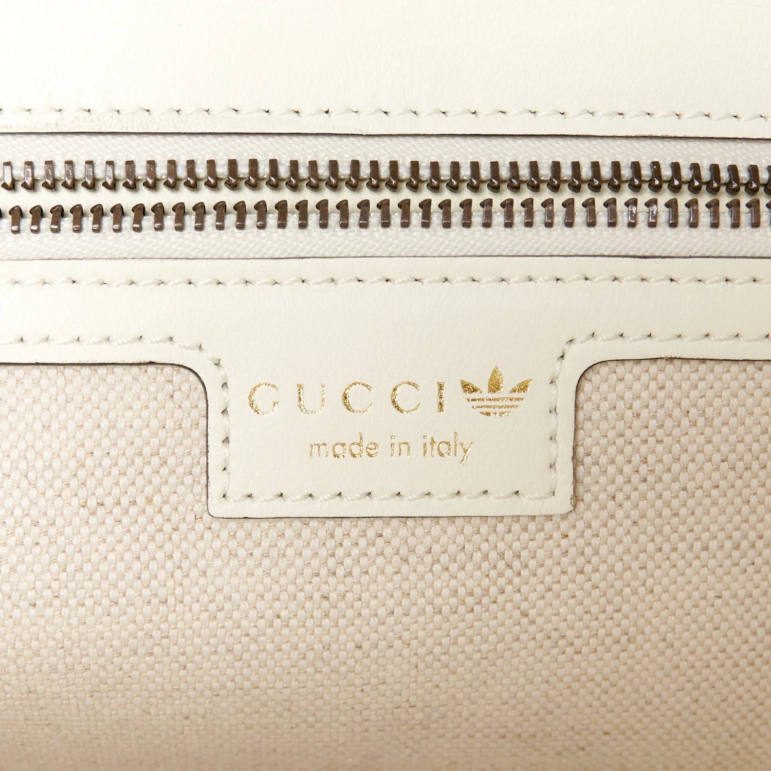 X adidas Calfskin Matelasse Small GG Marmont Shoulder Bag off White