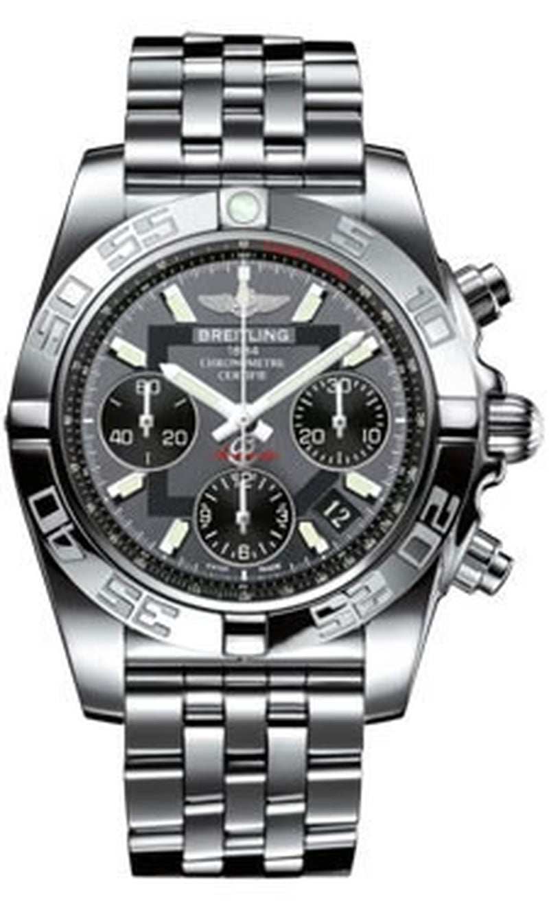 '- Chronomat 41 Steel Polished Bezel - Pilot Bracelet