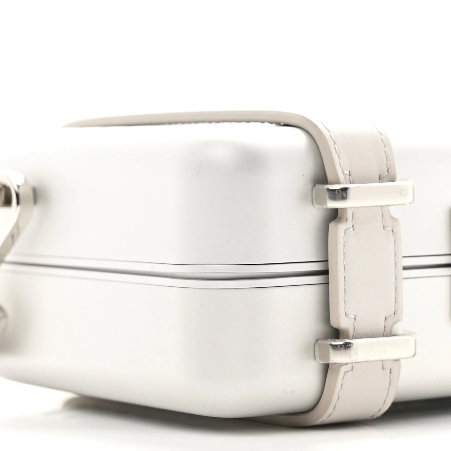 X RIMOWA Aluminum Personal Clutch on Strap Silver