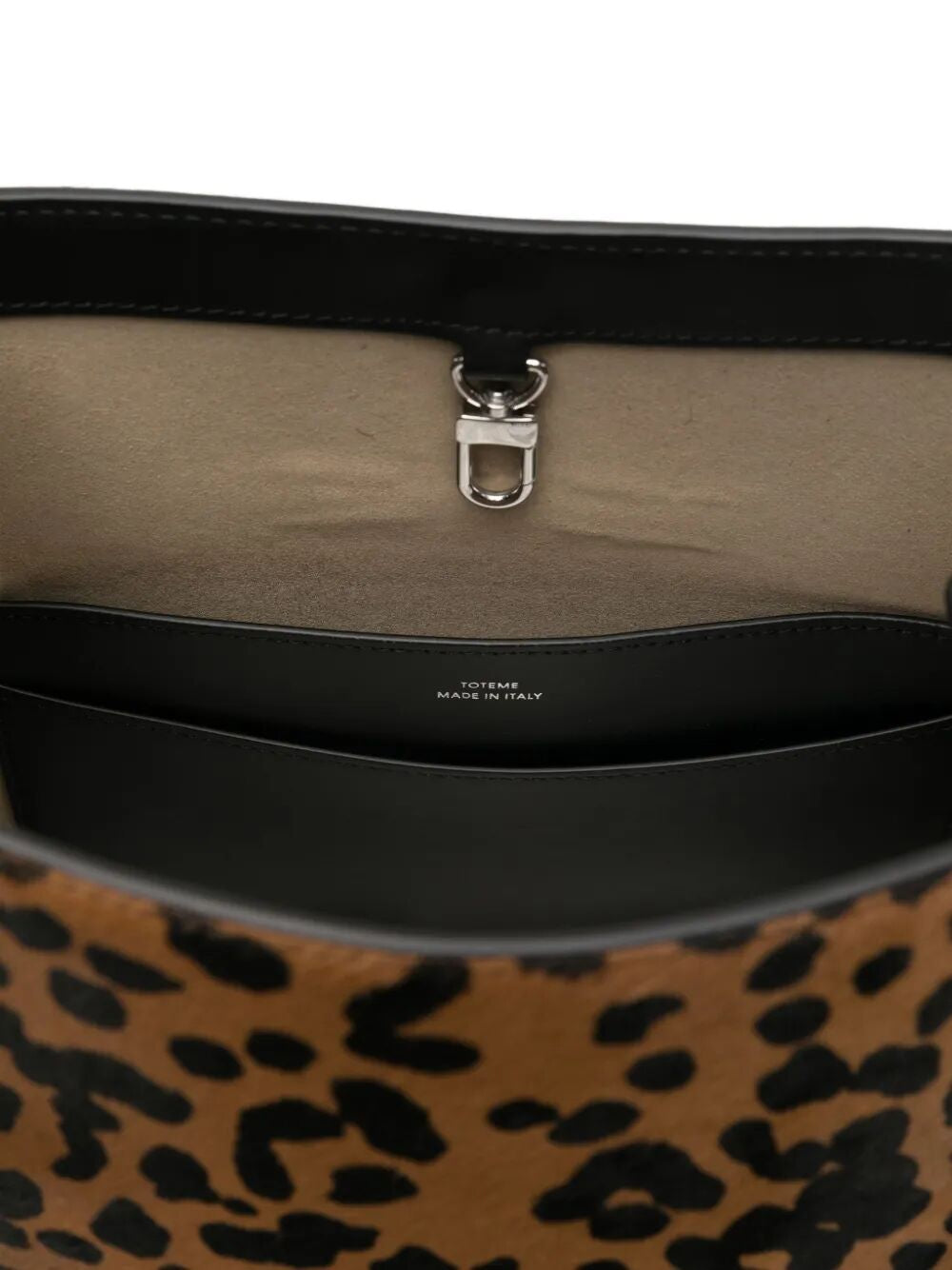 "BELTED PONY HAIR" BUCKET BAG