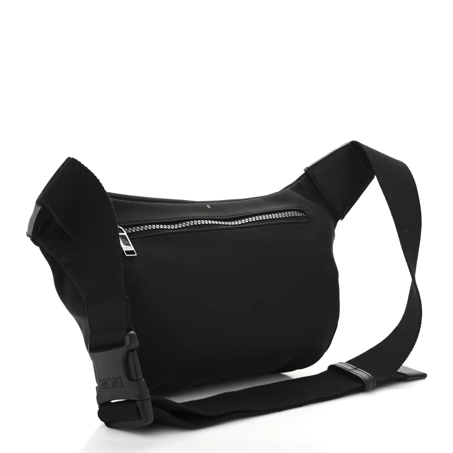 X KAWS Nylon Calfskin Bee Belt Bag Black