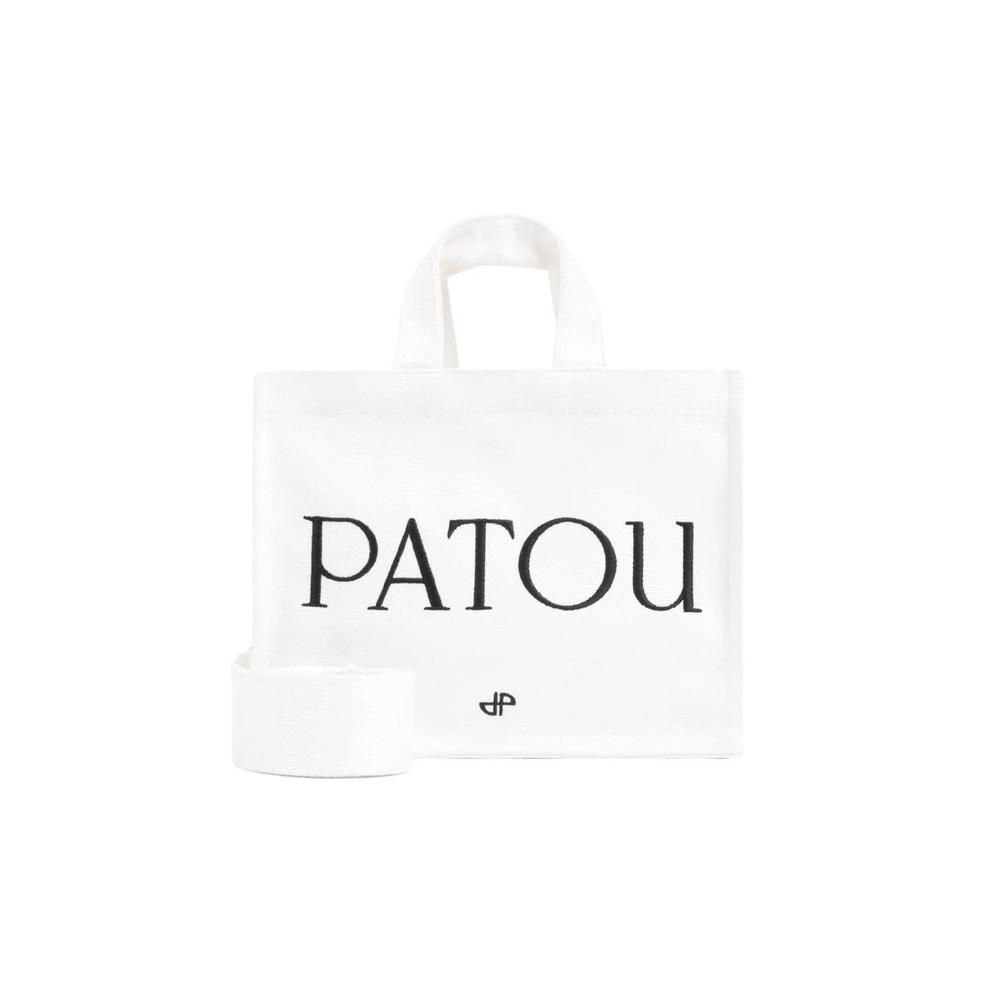 WHITE CANVAS SMALL TOTE  SHOPPING BAG