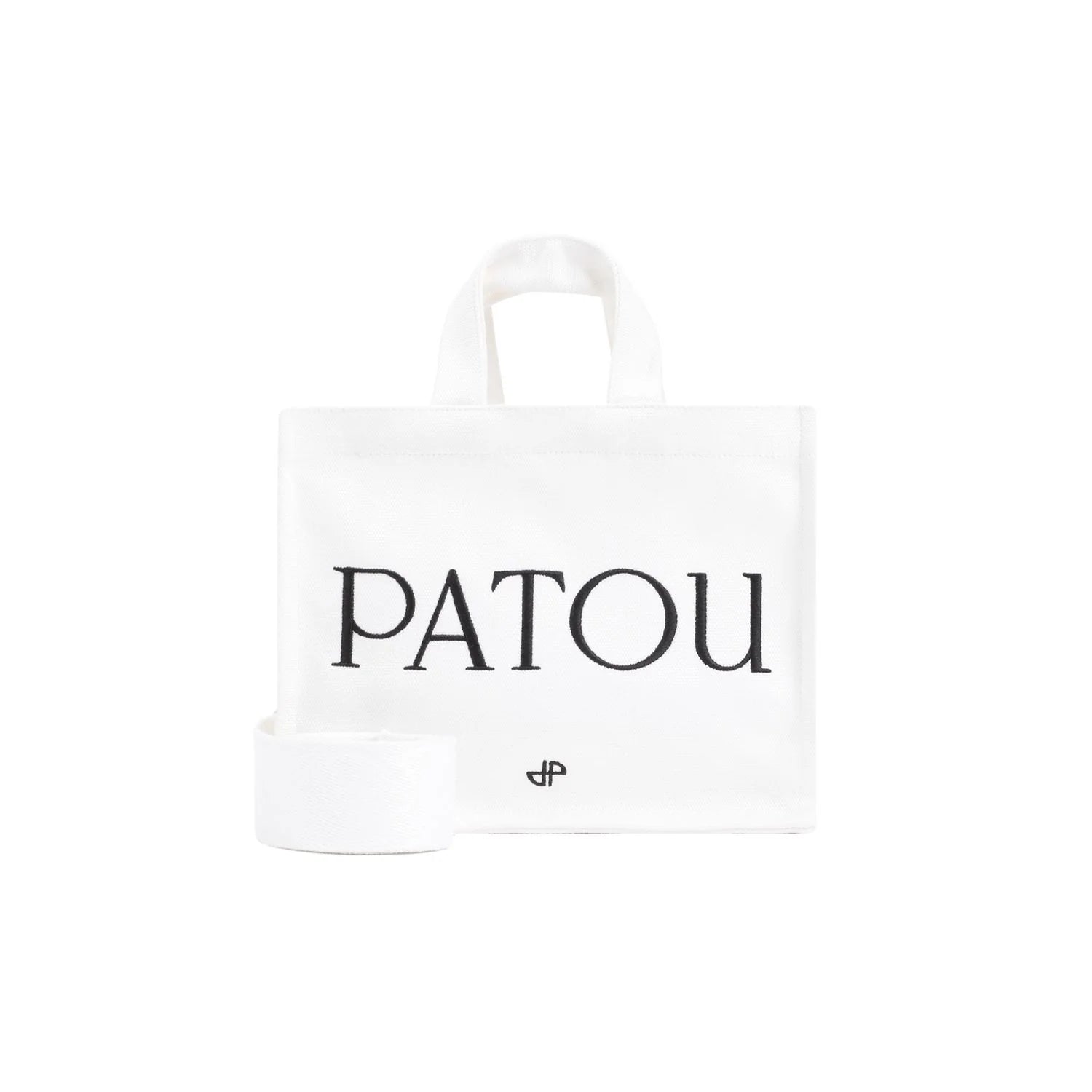 WHITE CANVAS SMALL TOTE  SHOPPING BAG
