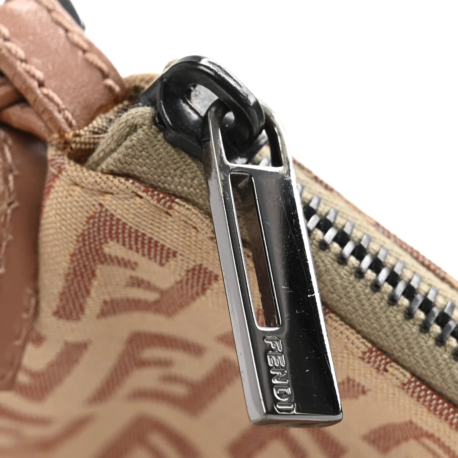 Zucchino Vitello Pochette Beige Bruciato Bois De Rose