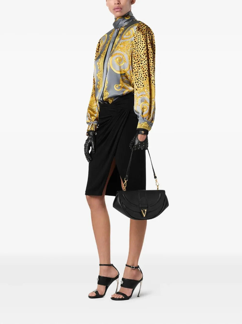 "VIRTUS" MEDIUM SHOULDER BAG CALF LEATHER