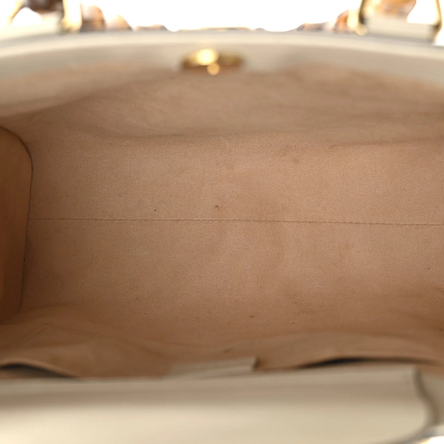 Wonka Grain Calfskin Small Diana Tote Bag Mystic White Orange Fluo