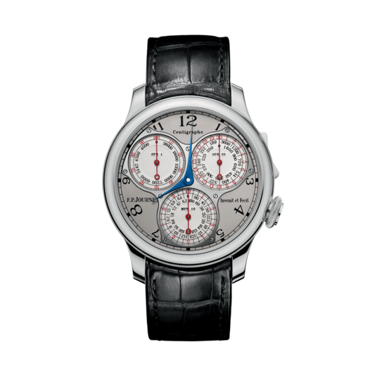 F.P.Journe Centigraphe Souverain Ref. CT Platinum White Gold and Whitened Guilloché Silver Dial (2008)