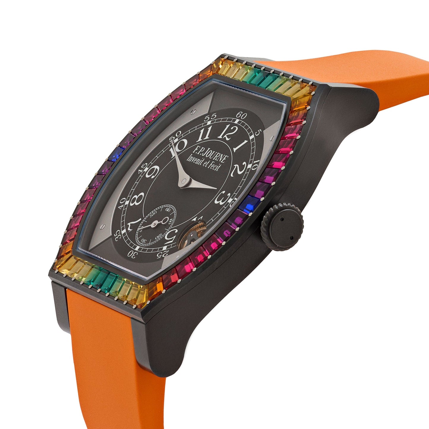 F.P.Journe Élégante 48 Ref. ELHT 'Gino's Dream' Titalyt Luminescent Black Dial Rainbow Bezel