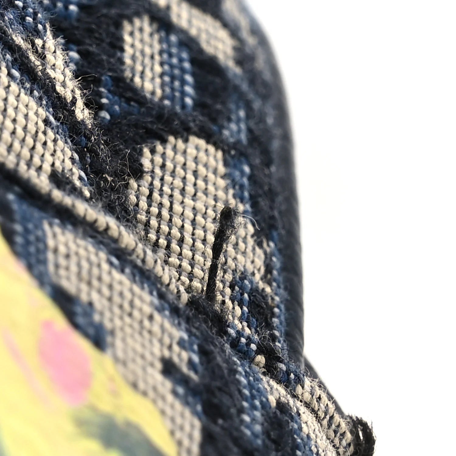 X ALEX FOXOTN Oblique Floral Print Mens Saddle Bag Blue Multicolor