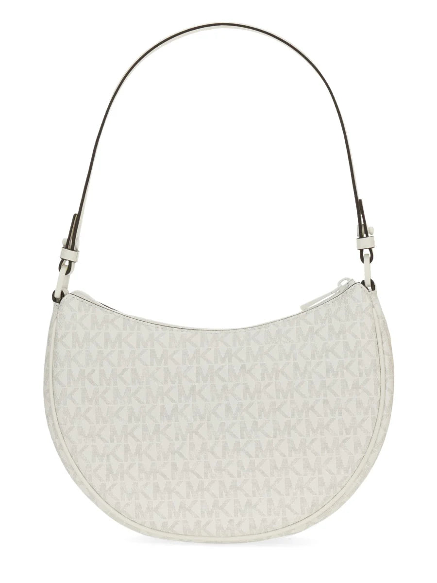 WHITE PVC SHOULDER BAGS