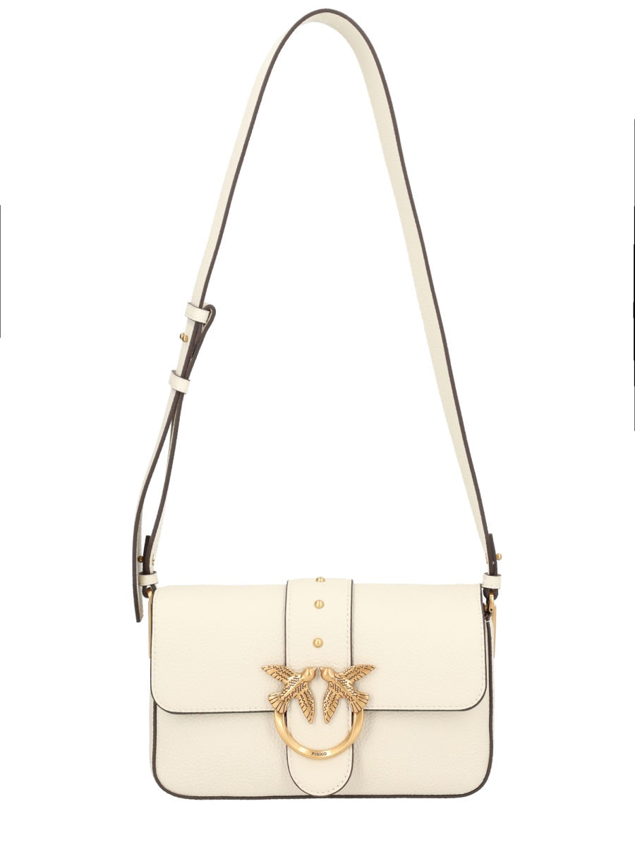 WHITE LEATHER SHOULDER BAG