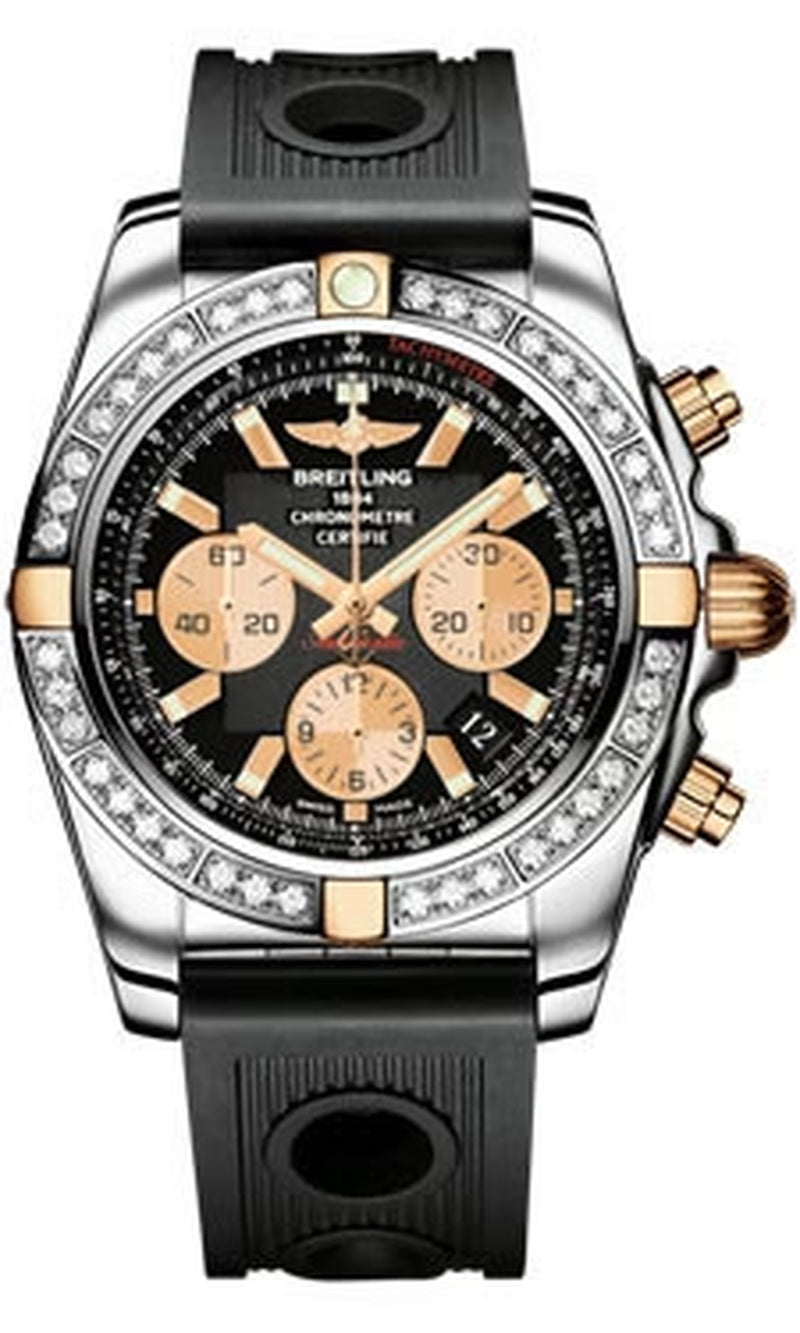 '- Chronomat 44 Two-Tone 40 Diamond Bezel - Ocean Racer Strap