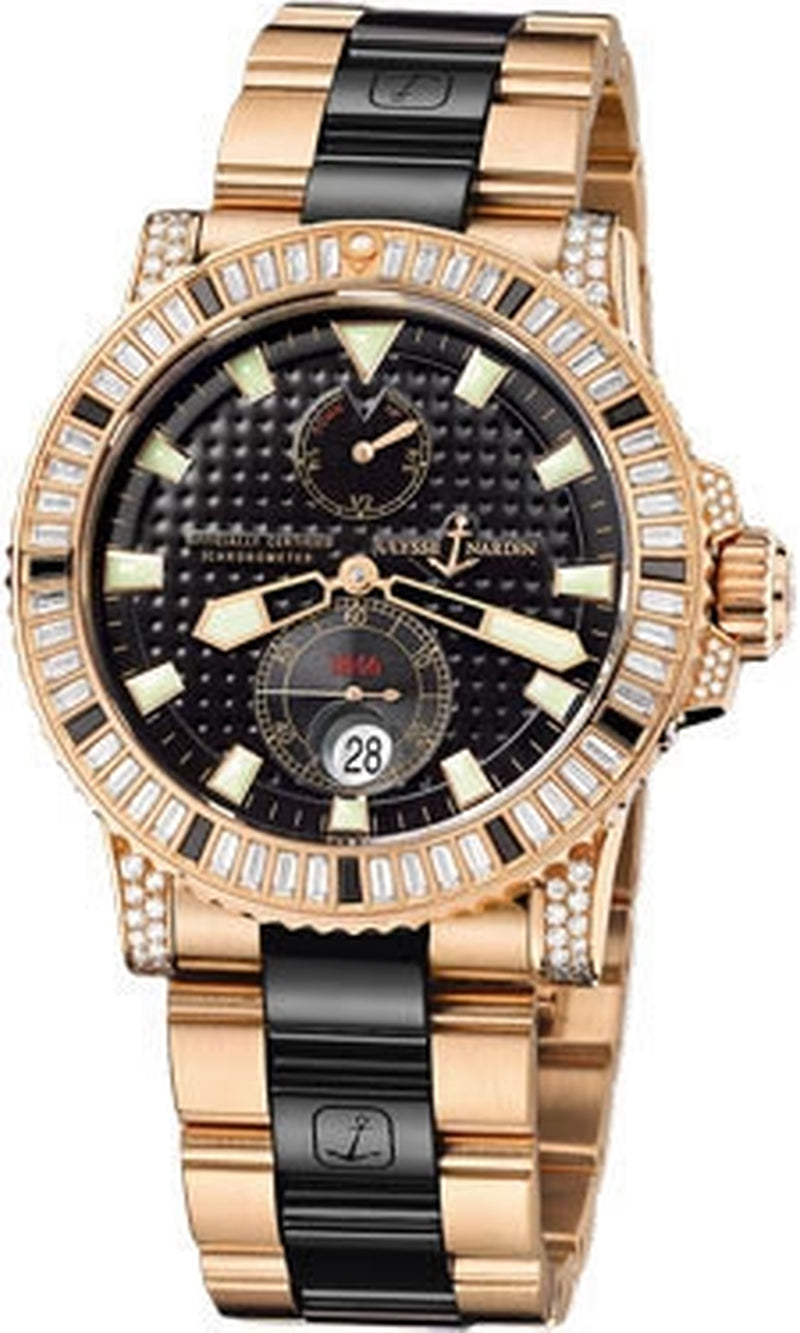 '- Marine Diver 42.7Mm - Rose Gold and Diamonds