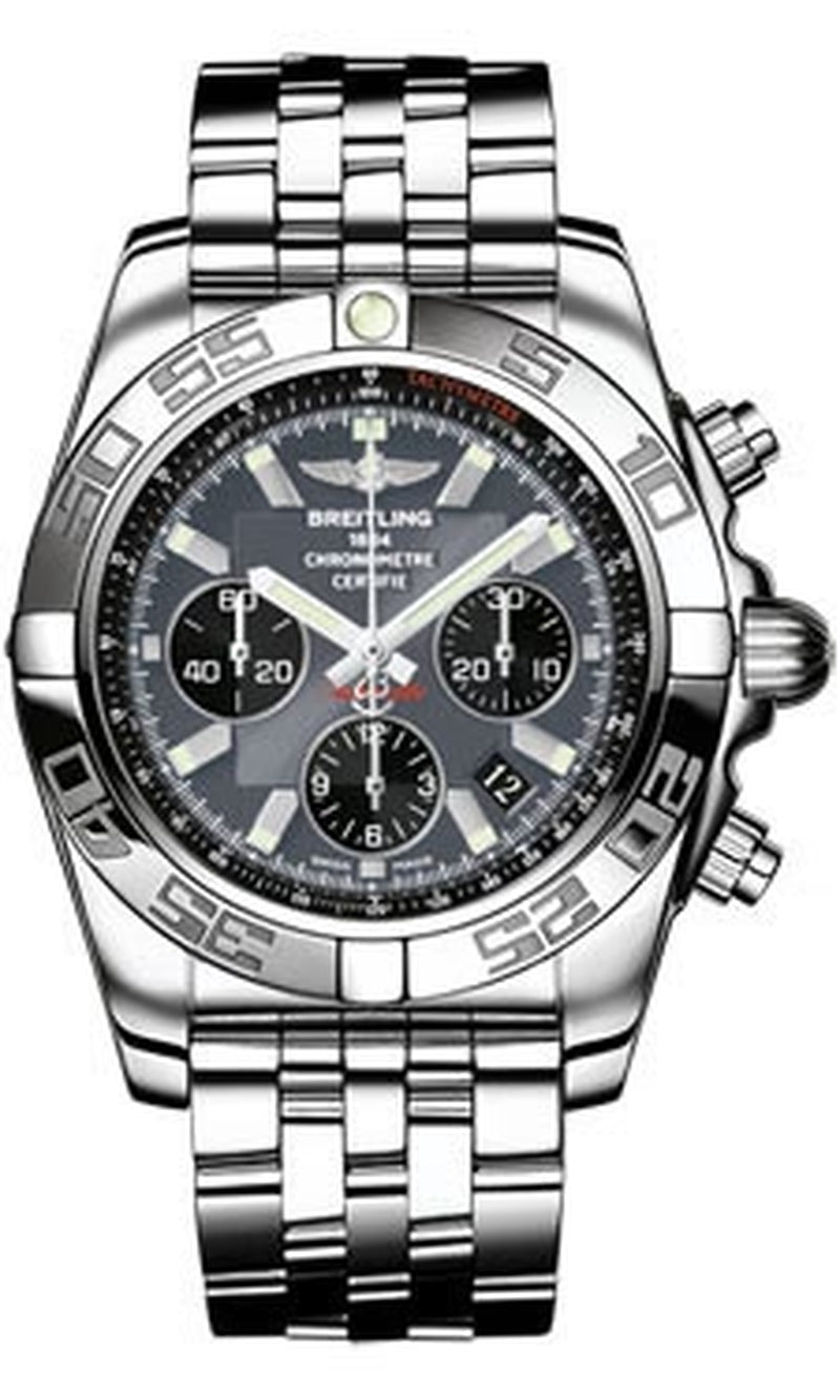 '- Chronomat 44 Steel Polished Bezel - Pilot Bracelet