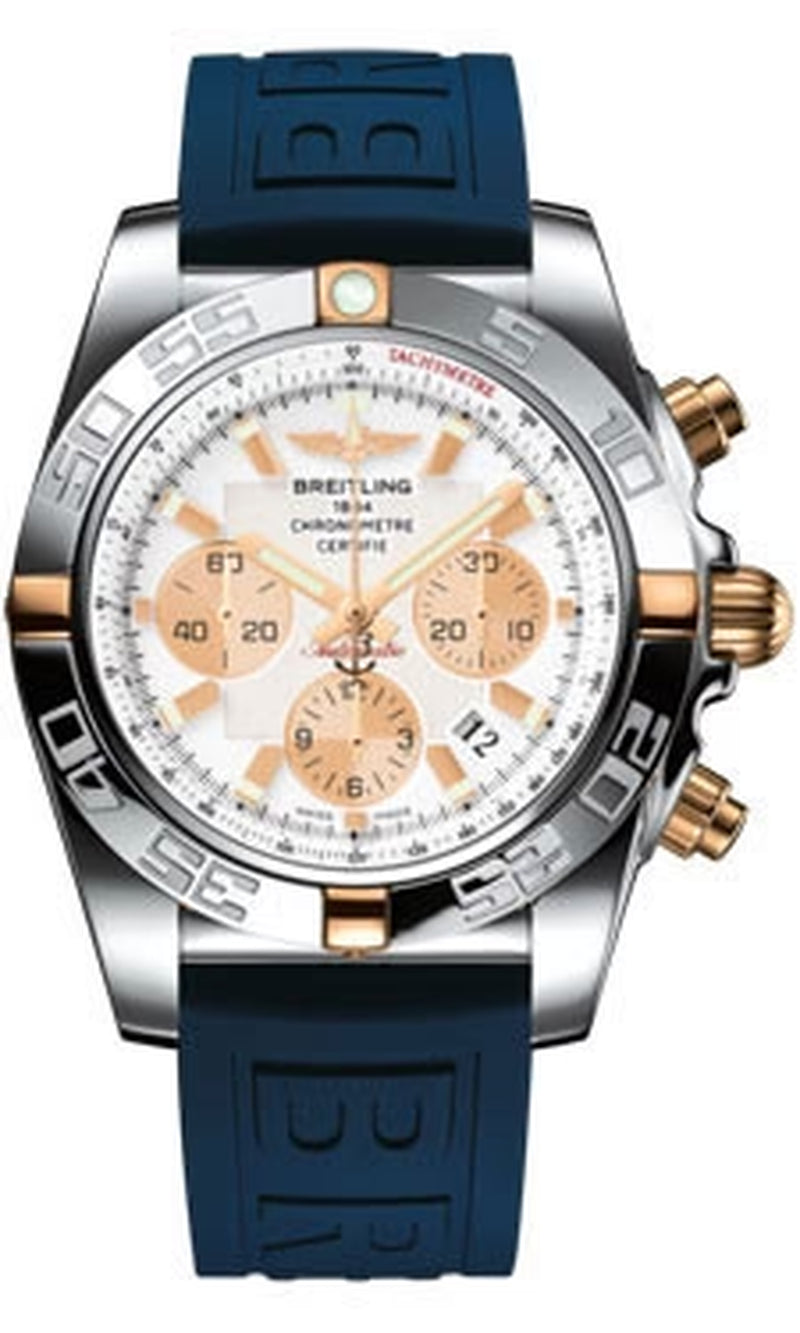 '- Chronomat 44 Two-Tone Polished Bezel - Diver Pro III Strap