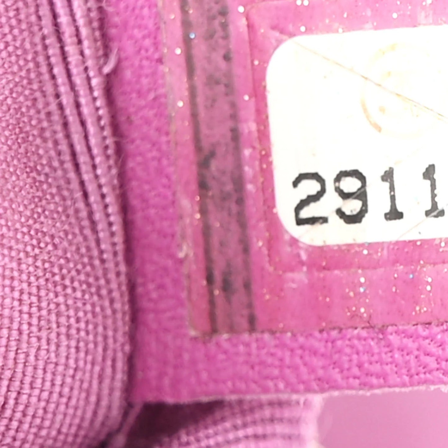 Wool Tweed Giant Logo Waist Bag Magenta