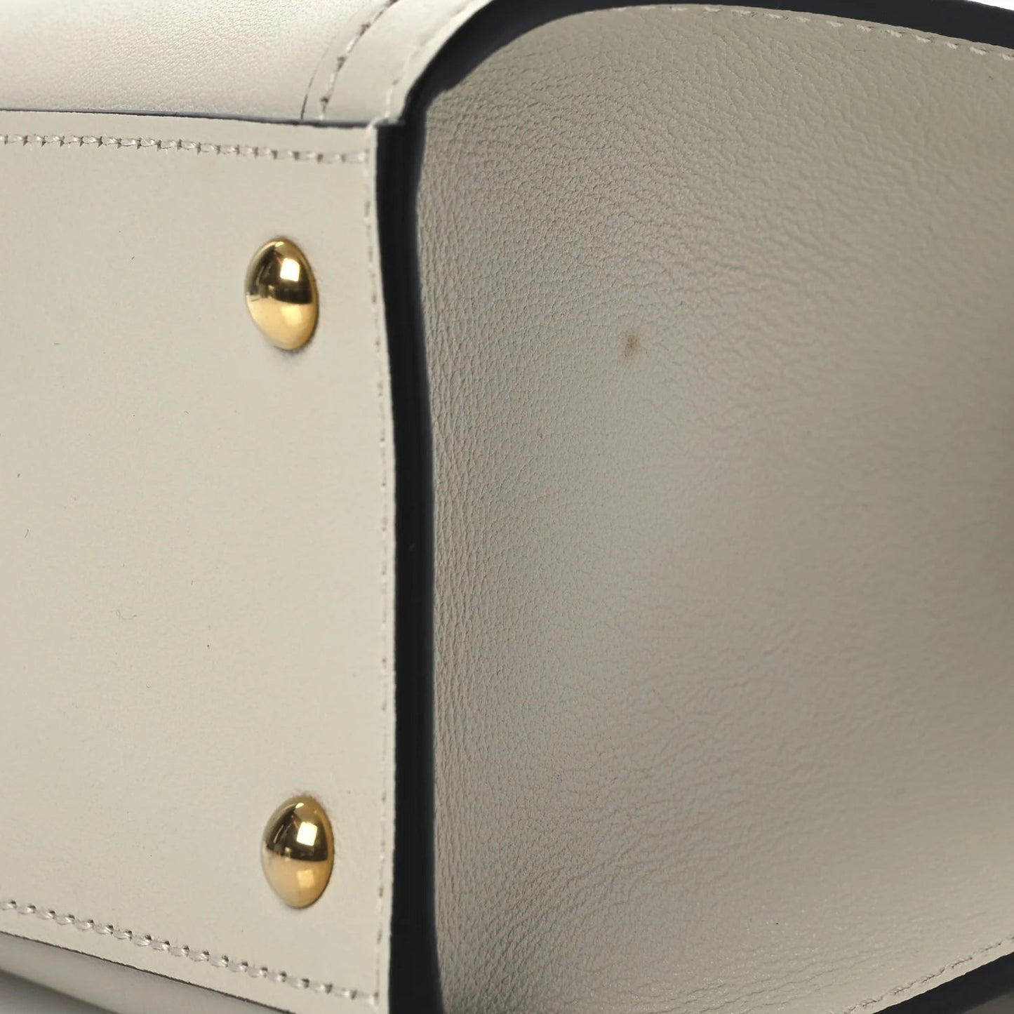 Wonka Grain Calfskin Mini Diana Tote Bag Mystic White Orange Fluo