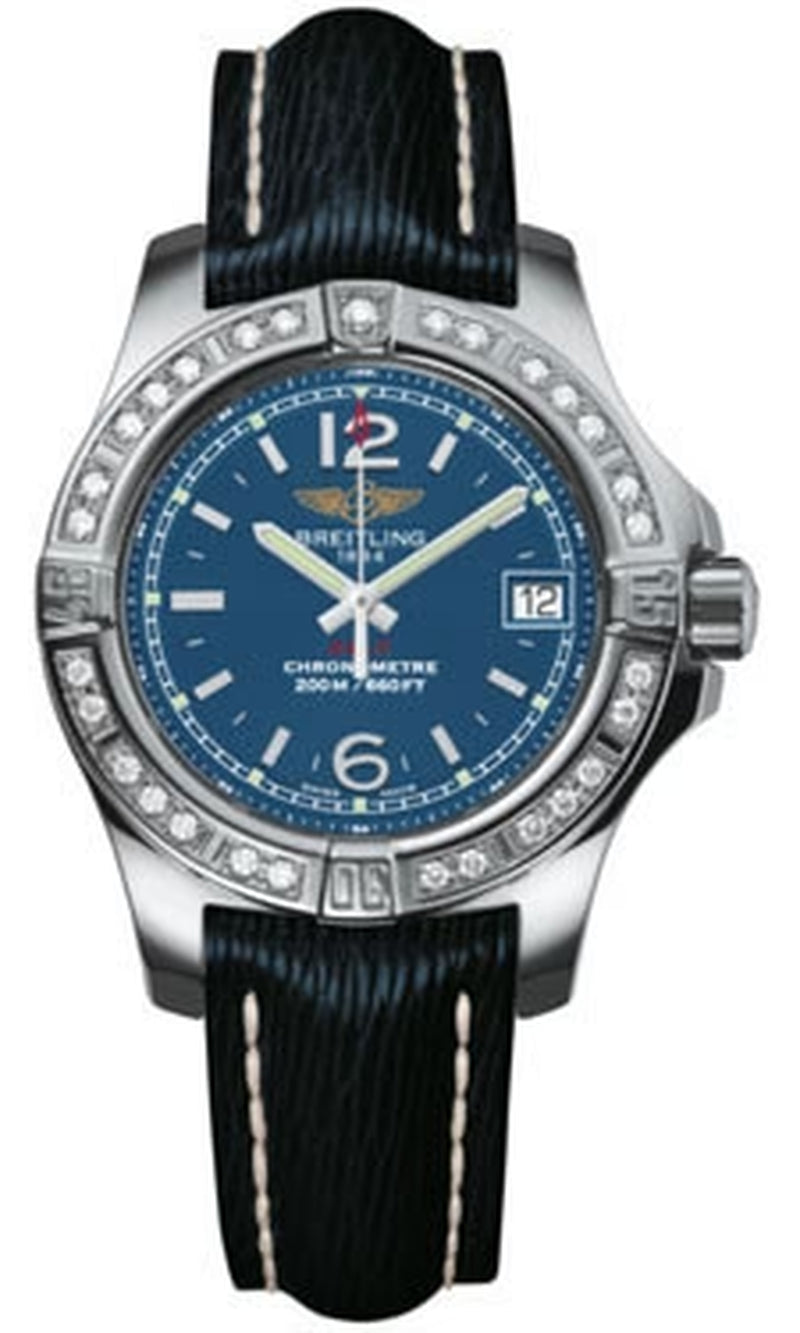 '- Colt Lady Diamond Bezel - Sahara Leather Strap