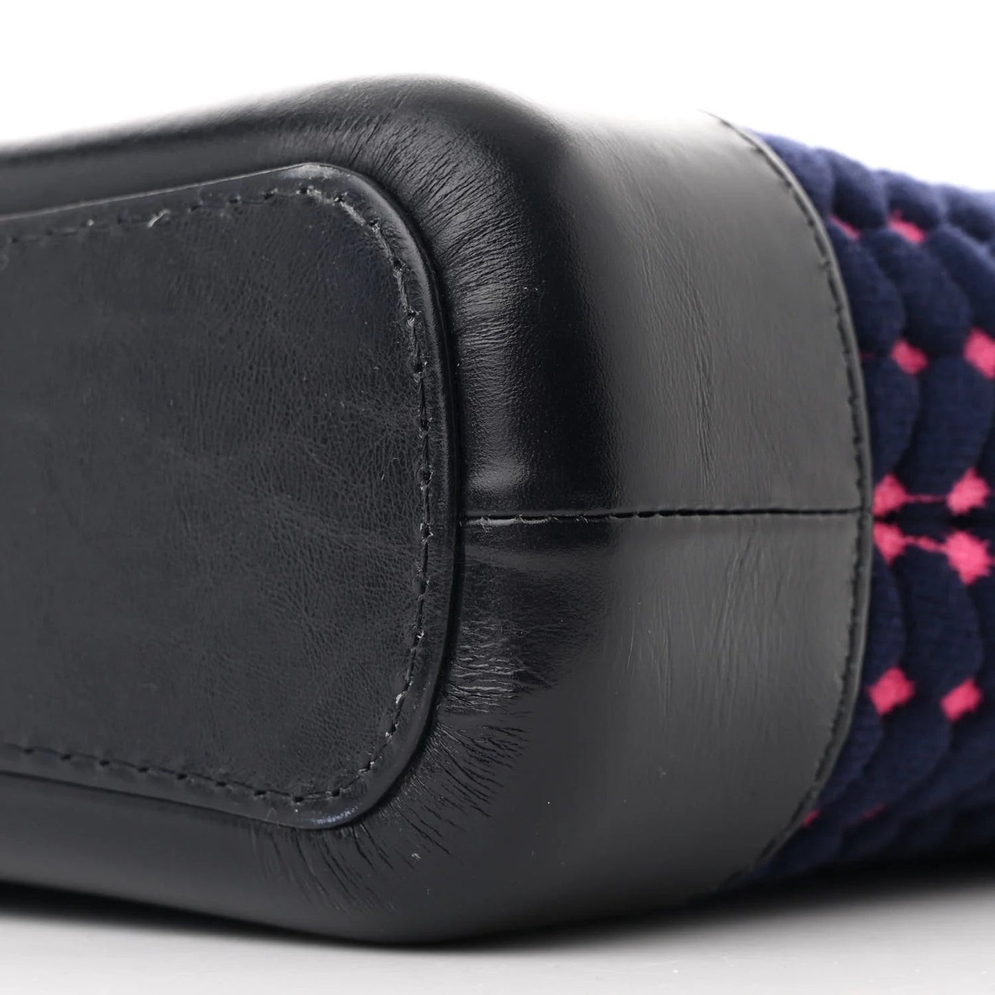 Wool Calfskin Small Gabrielle Hobo Dark Navy