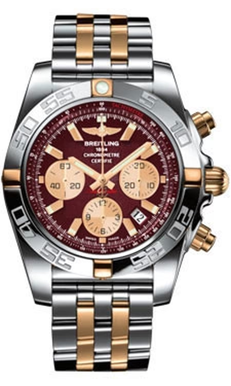 '- Chronomat 44 Two-Tone Polished Bezel - Pilot Bracelet - Two-Tone
