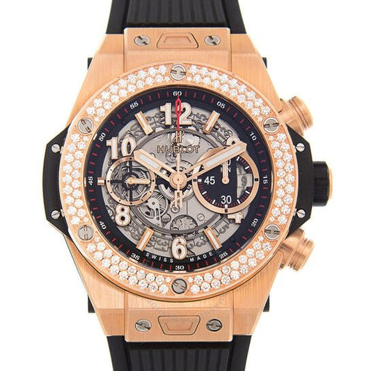 Hublot Big Bang Unico King Gold Dial Silver Automatic Men's Watch (Reference 411.OX.1180.RX.1104)