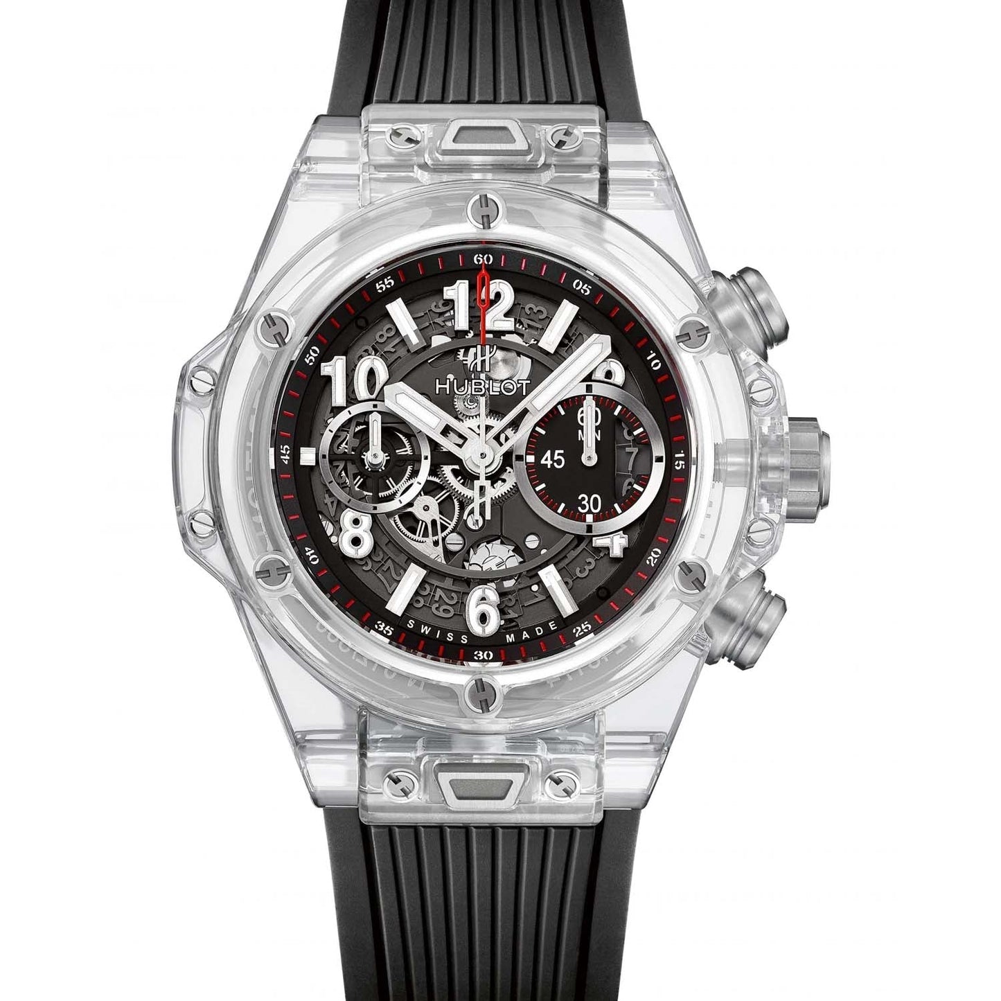 Hublot Big Bang Unico Magic Sapphire crystal on leather strap 411.JX.1170.RX