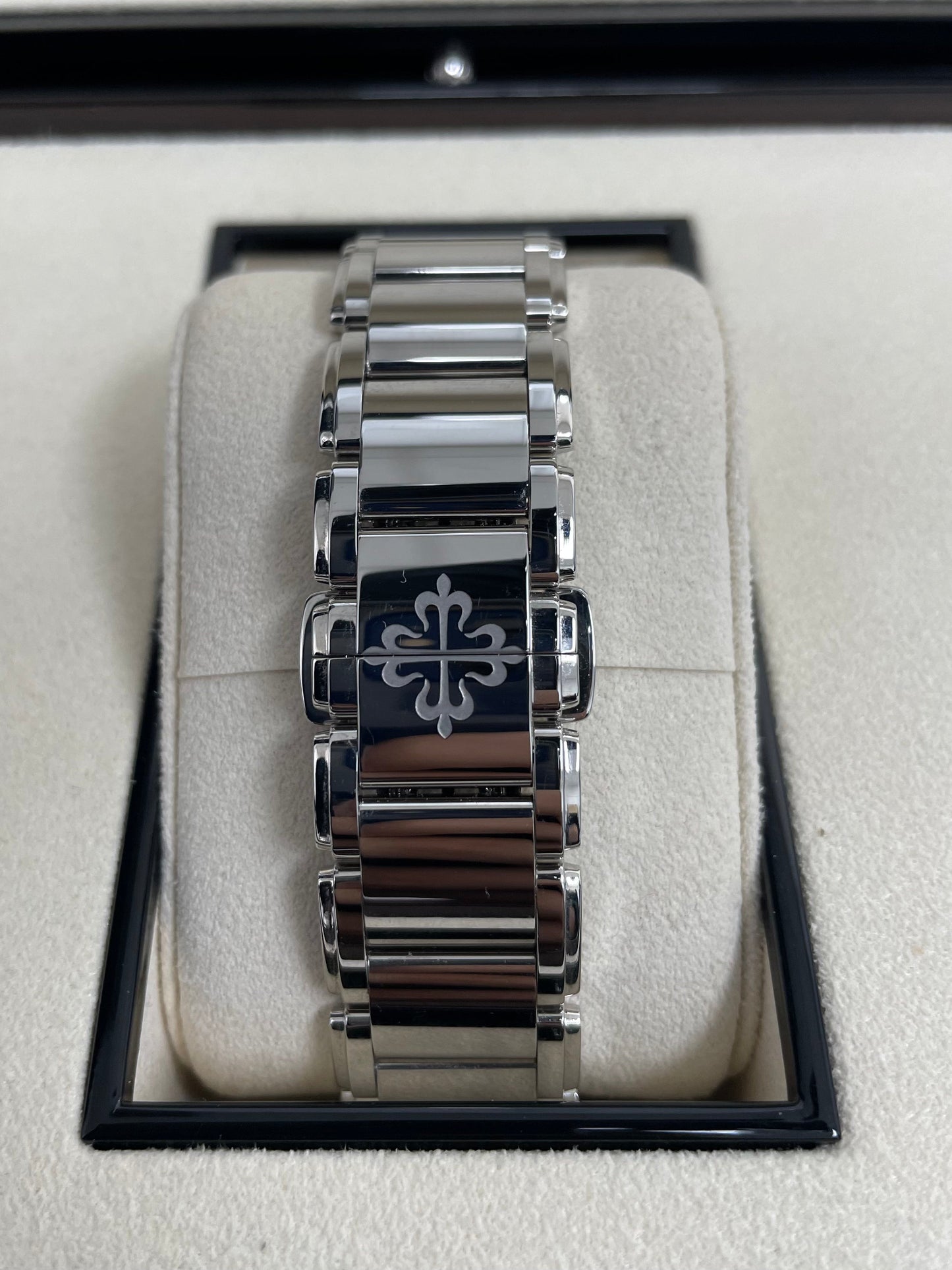 Patek Philippe Twenty~4 Automatic Round Watch Blue Dial Ladies 36mm (Reference # 7300/ 1200A-001)