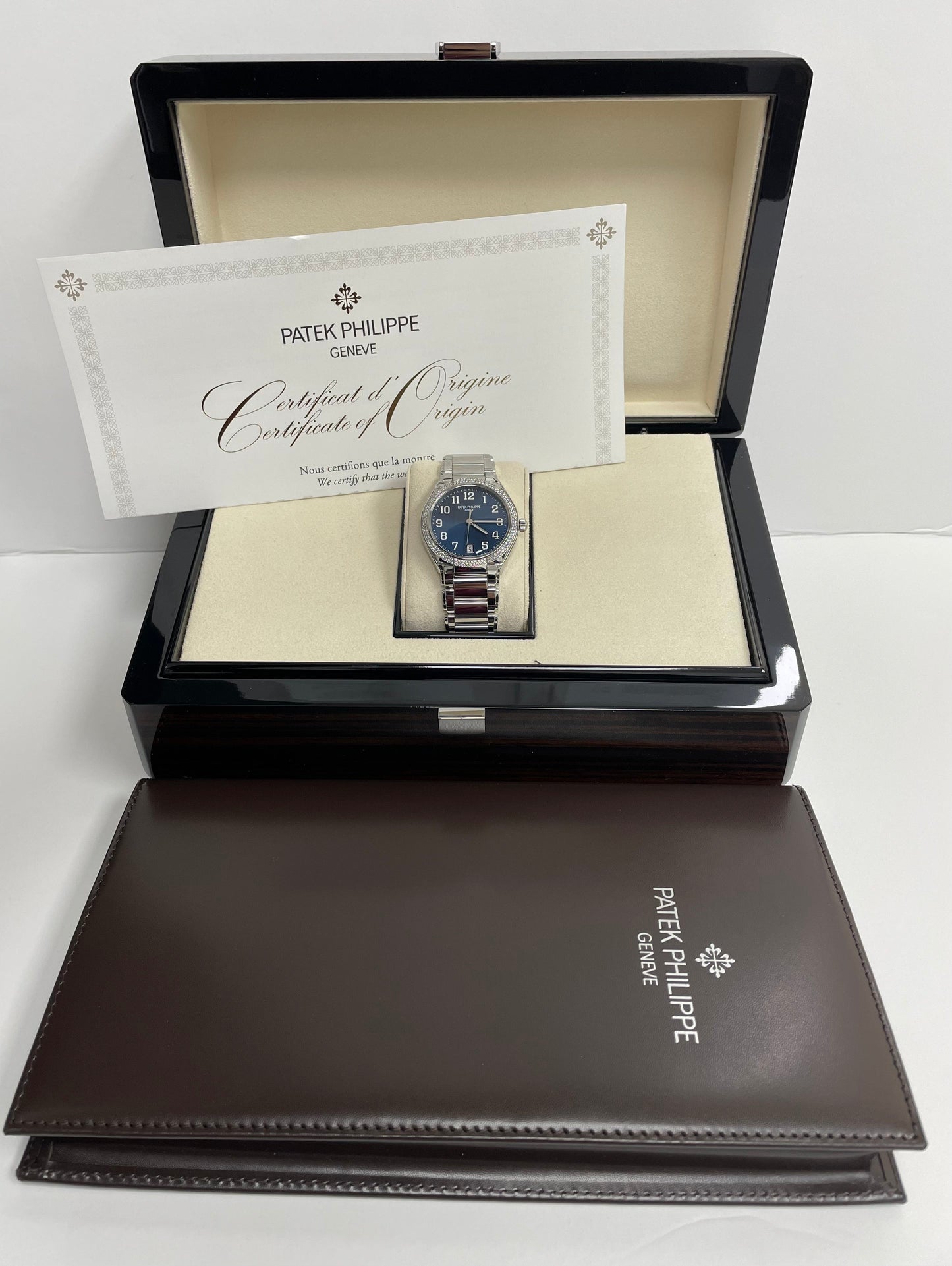 Patek Philippe Twenty~4 Automatic Round Watch Blue Dial Ladies 36mm (Reference # 7300/ 1200A-001)