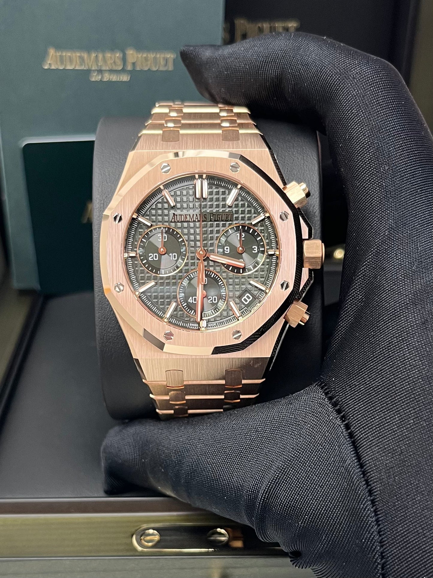Audemars Piguet Royal Oak Chronograph 41mm Rose Gold Green Dial 26240or.oo.1320or.08