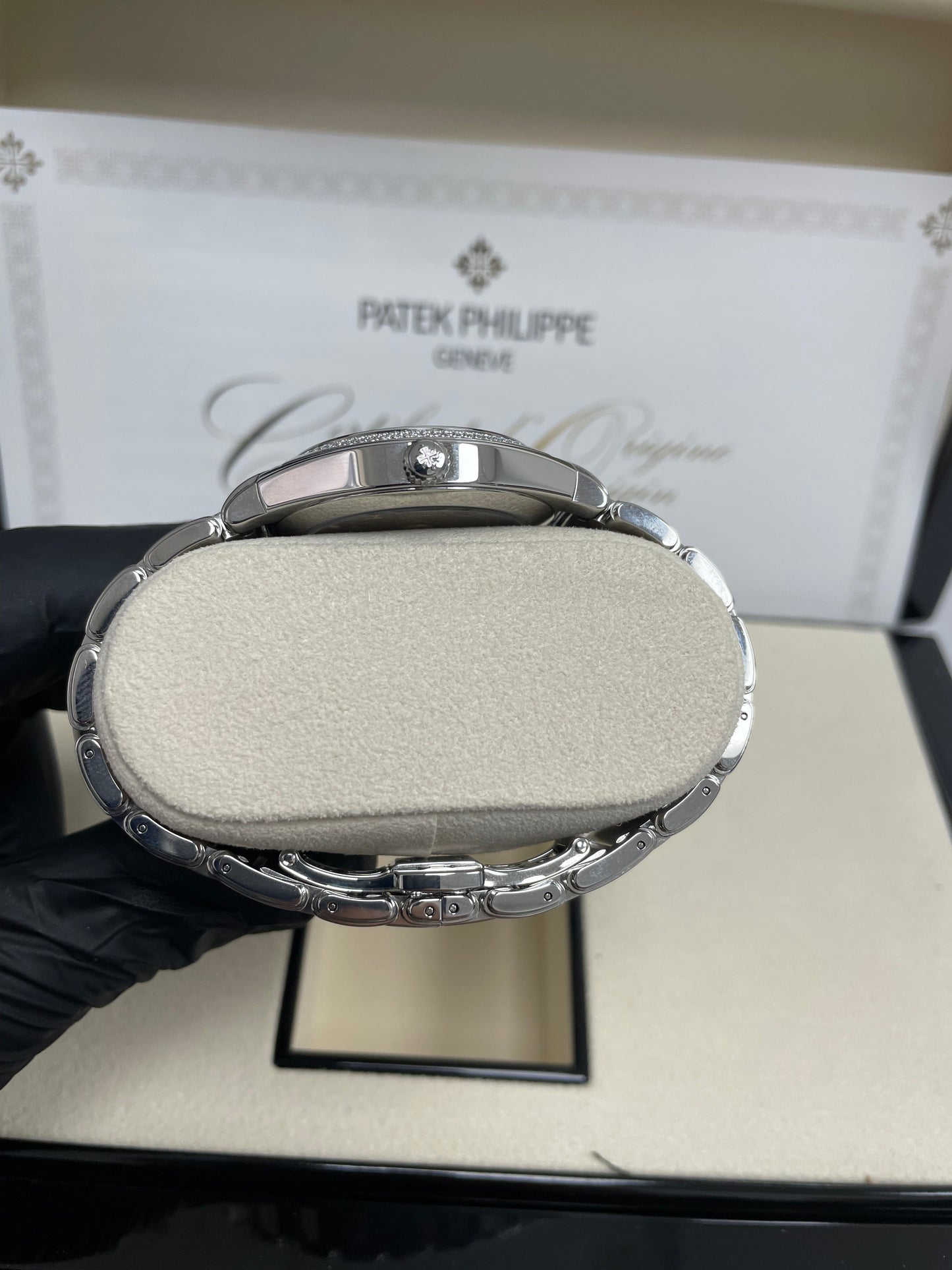 Patek Philippe Twenty~4 Automatic Round Watch Blue Dial Ladies 36mm (Reference # 7300/ 1200A-001)