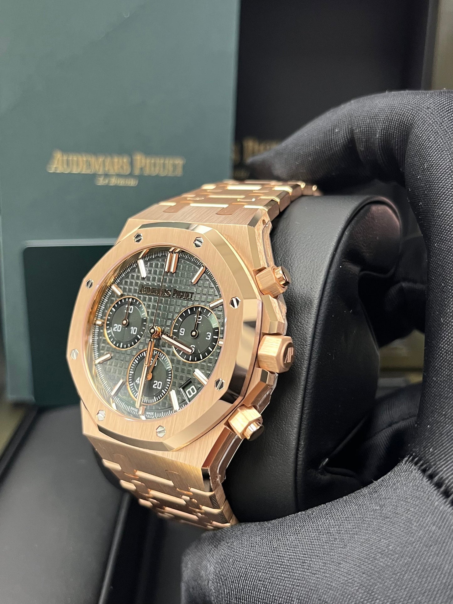 Audemars Piguet Royal Oak Chronograph 41mm Rose Gold Green Dial 26240or.oo.1320or.08