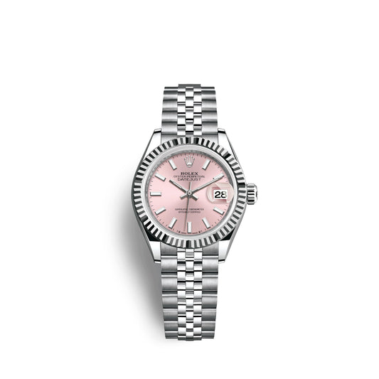 Rolex Lady-Datejust 28, Oystersteel and 18k White Gold, Ref# 279174-0001