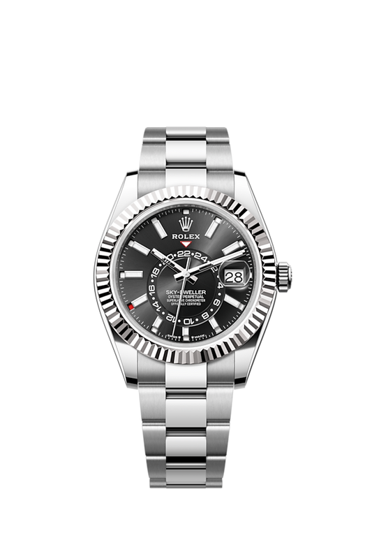 Rolex Sky-Dweller, 42mm, Oystersteel and 18k White Gold, Black, Oyster, Ref# 336934-0007