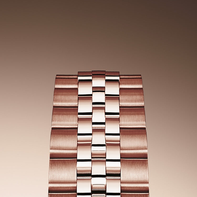 Rolex Lady-Datejust 28, 18kt Everose Gold and diamonds, Ref# 279135RBR-0024